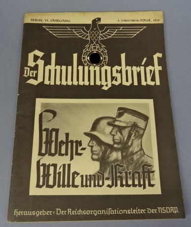 NSDAP - DER SCHULUNGSBRIEF 3. FOLGE 1939